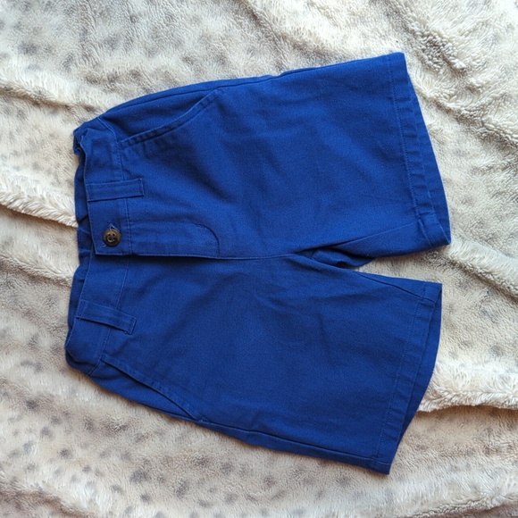 Janie and Jack 18-24 month blue twill shorts - Picture 1 of 5